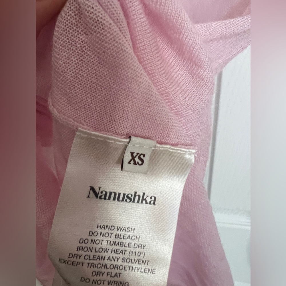 Nanushka Harri Rib-Knit Pink Sweater Size XS NWT - Picture 11 of 14
